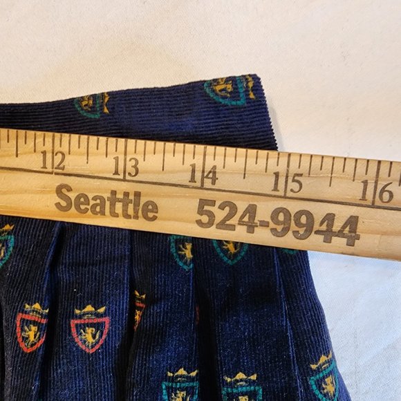 Hasting and Smith, Women's Cordura A line Skirt,14, Blue, Logo Graphic, Academia - Picture 9 of 11